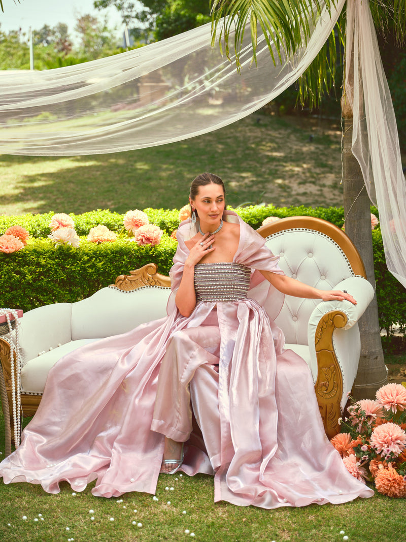 The bridesmaid diaries drape corset and pants set