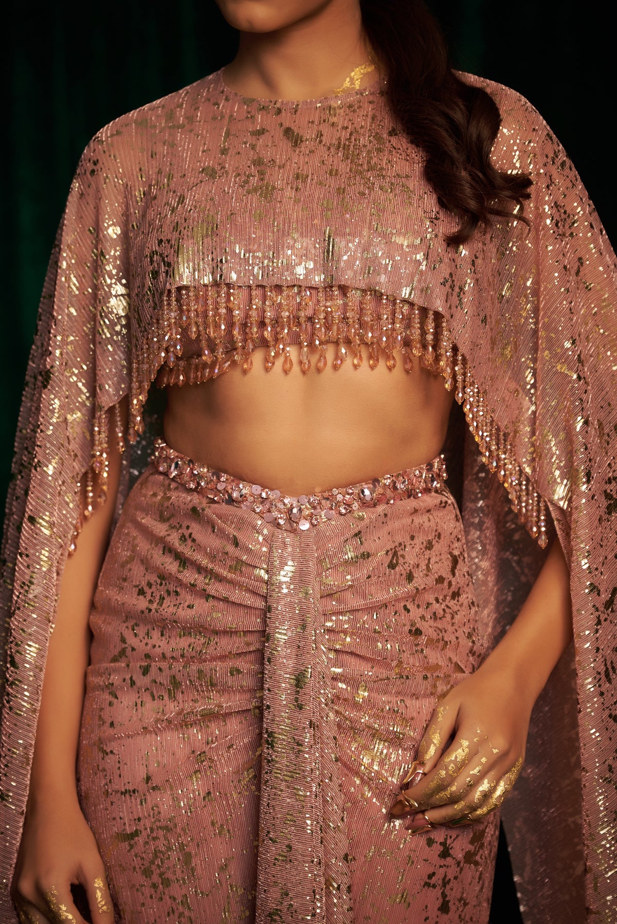 Drape Skirt And Cape Set — image 3