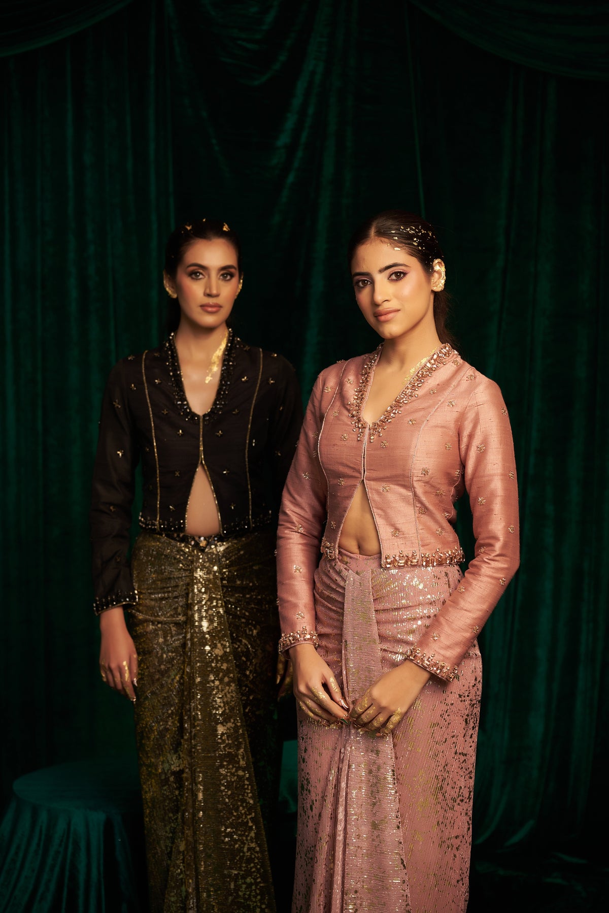 Raw Silk Jacket And Drape Skirt — image 8