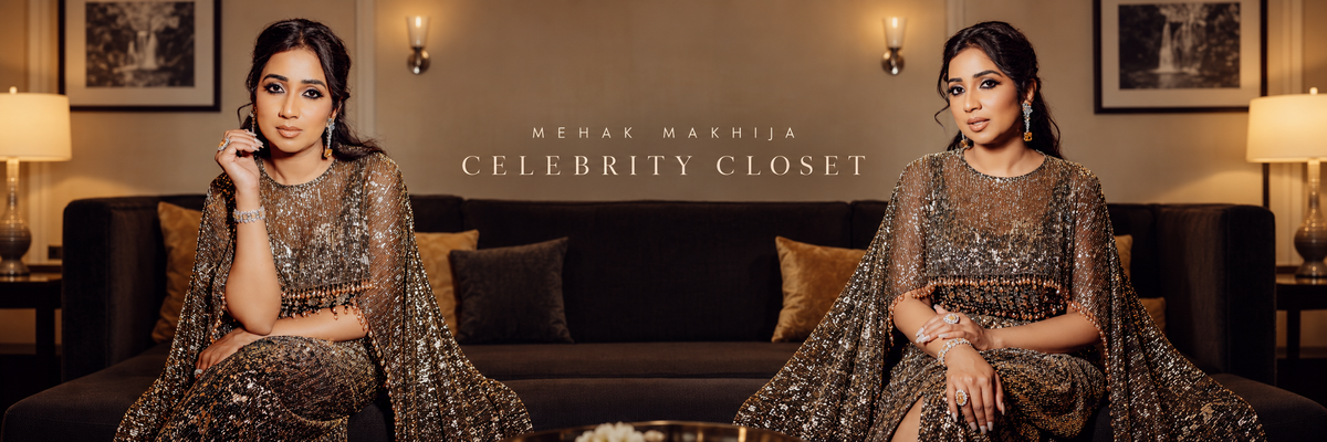 Mehak Makhija Celebrity Closet — Shreya Ghoshal in the Drape Skirt and Cape Set