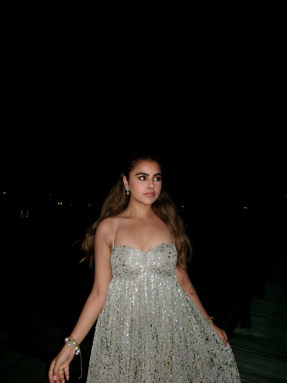 Gold Pleated Gown