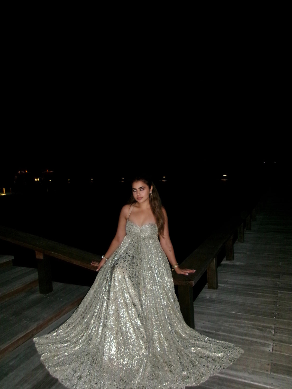 Gold Pleated Gown