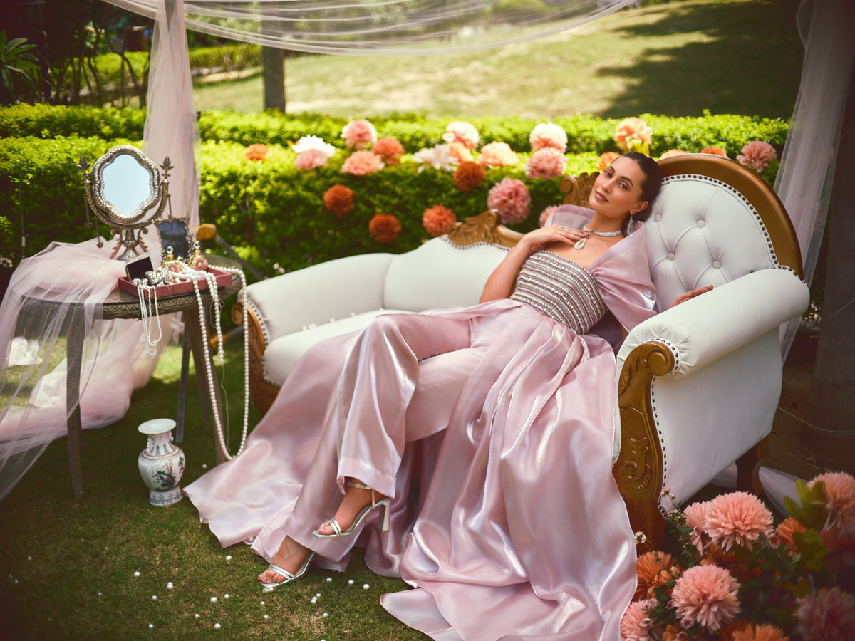 The bridesmaid diaries drape corset and pants set